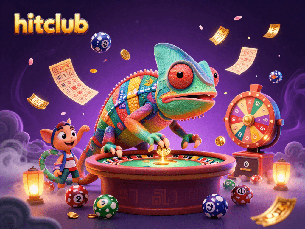 Experience the thrill of win with hitclub's vibrant casino scene featuring colorful elements and dynamic games.