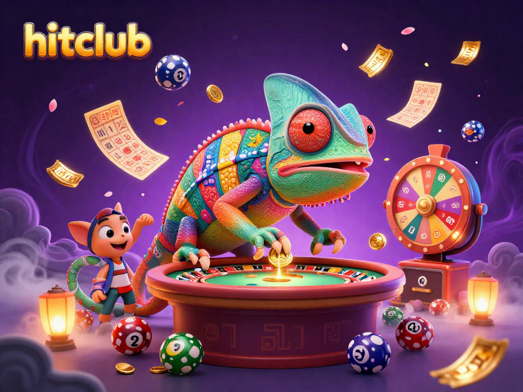 Experience the thrill of win with hitclub's vibrant casino scene featuring colorful elements and dynamic games.