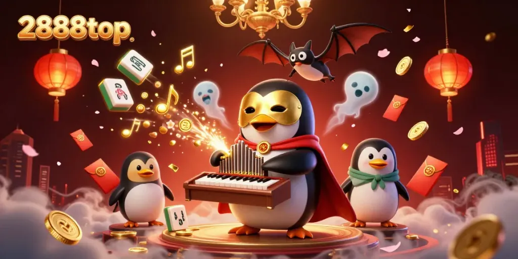 Experience thrilling fun with 2888top's captivating casino world featuring animated characters and rich gaming elements.