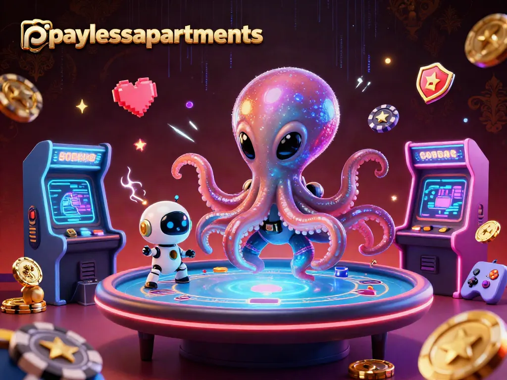 Experience thrilling gameplay with paylessapartments at a vibrant alien poker casino.